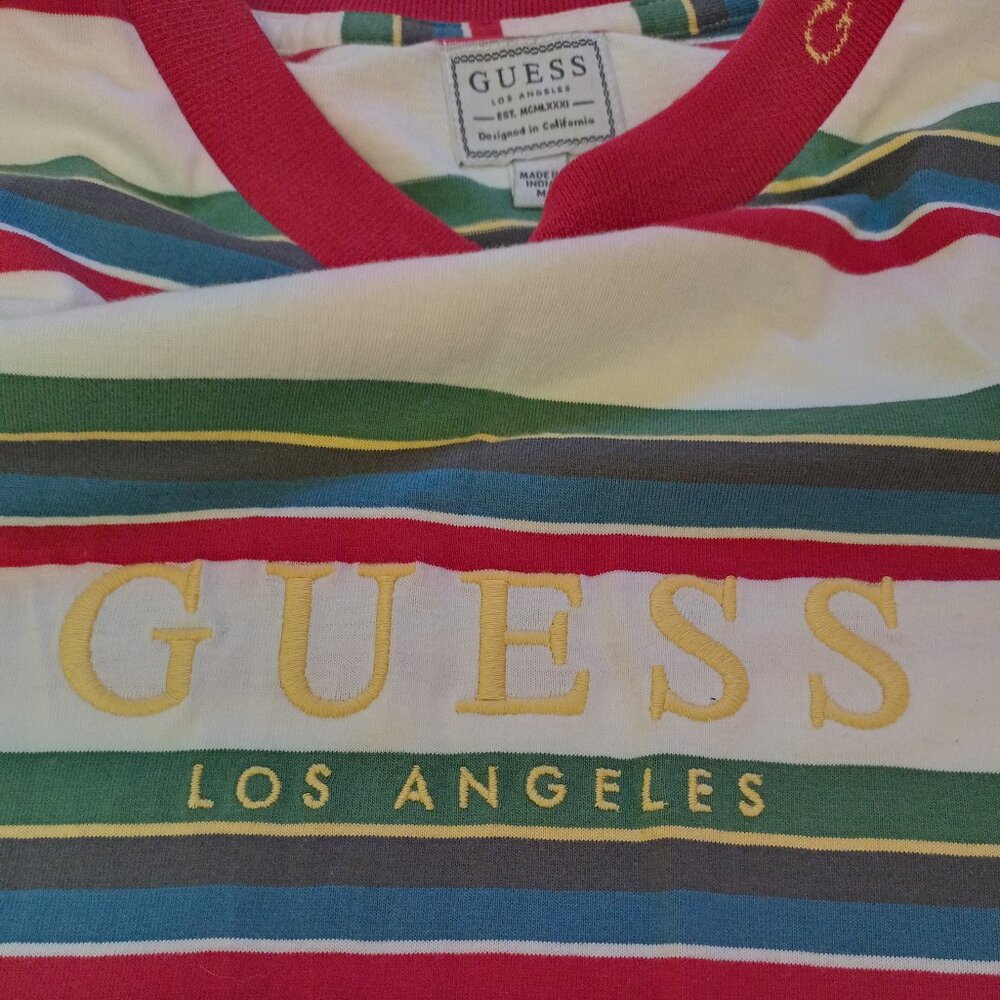 Guess Adult Mens Medium Collared Tee EUC Worn Once